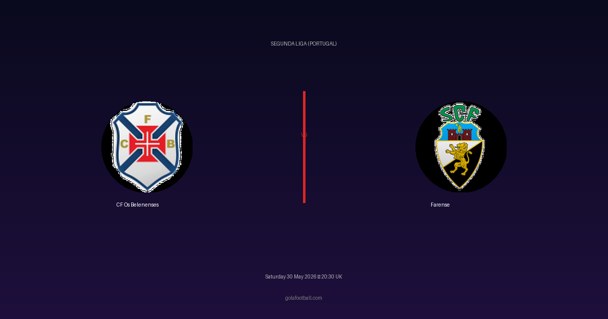 Match Preview: CF Os Belenenses vs Farense - prediction, team news, live stream