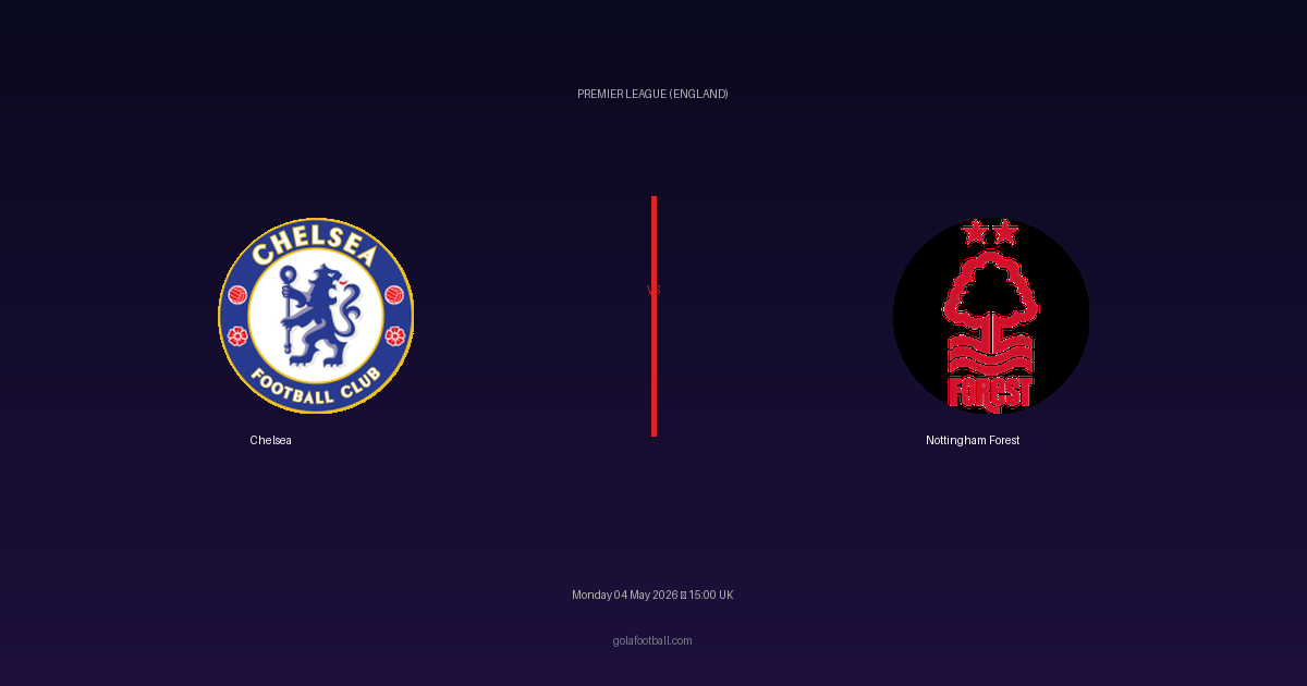 Match Preview: Chelsea vs Nottingham Forest - prediction, team news, live stream