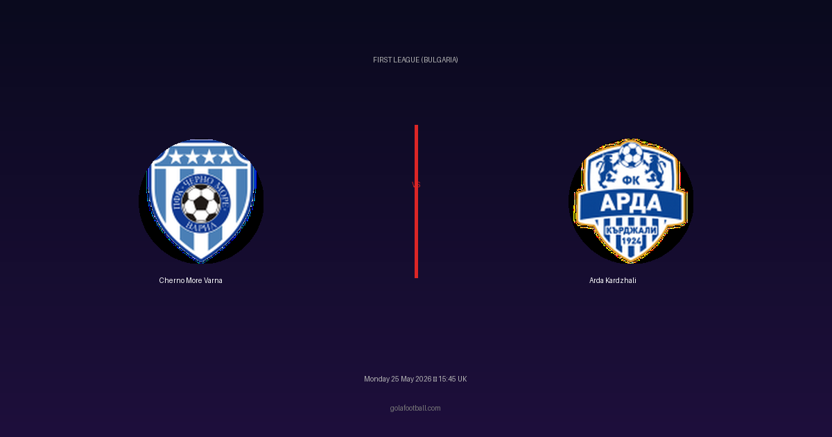 Match Preview: Cherno More Varna vs Arda Kardzhali - prediction, team news, live stream