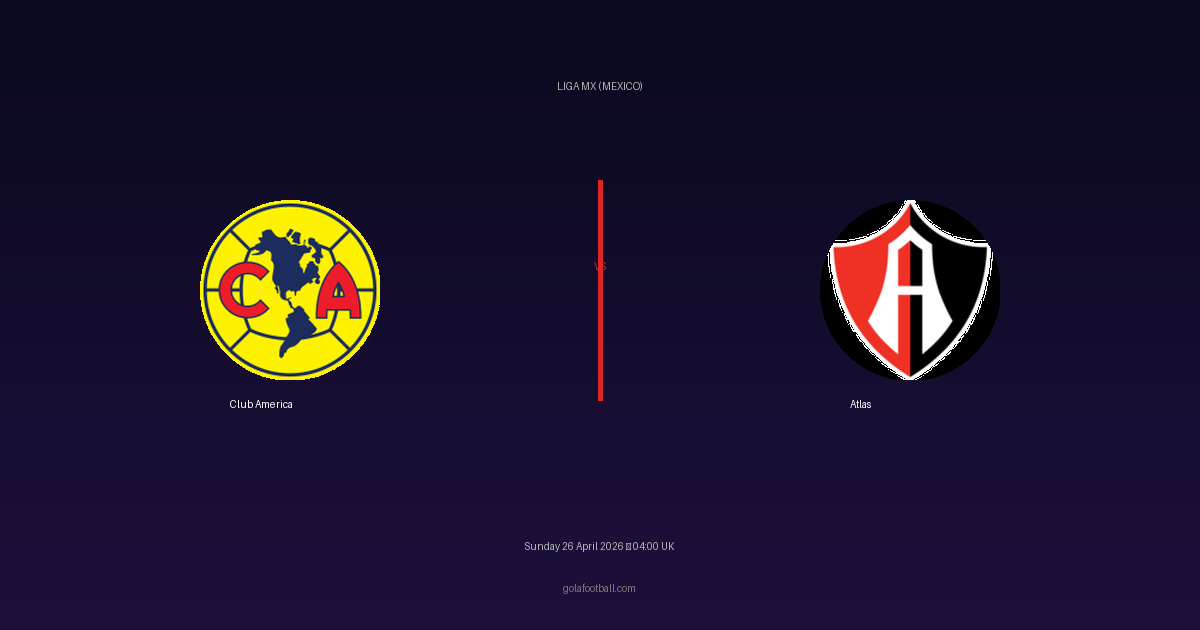 Match Preview: Club America vs Atlas - prediction, team news, live stream