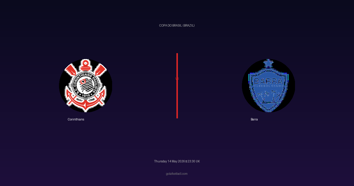 Match Preview: Corinthians vs Barra - prediction, team news, live stream