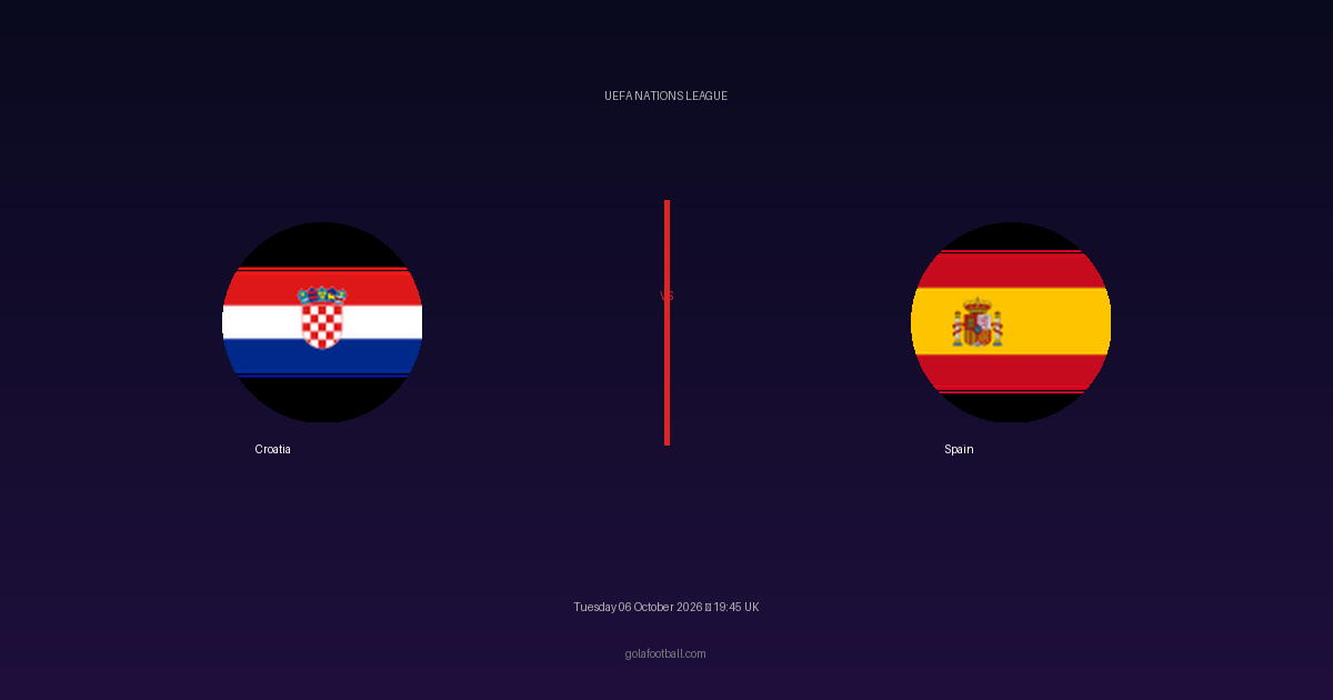 Match Preview: Croatia vs Spain – UEFA Nations League