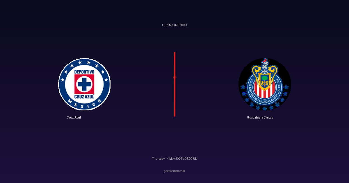 Match Preview: Cruz Azul vs Guadalajara Chivas - prediction, team news, live stream