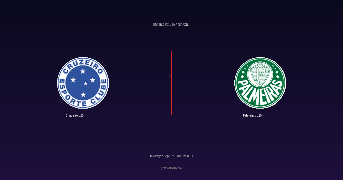 Match Preview: Cruzeiro U20 vs Palmeiras U20 - prediction, team news, live stream