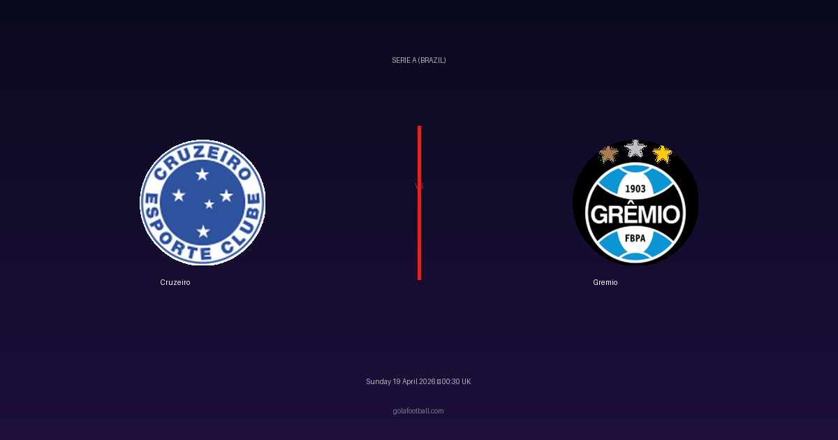Match Preview: Cruzeiro vs Gremio - prediction, team news, live stream