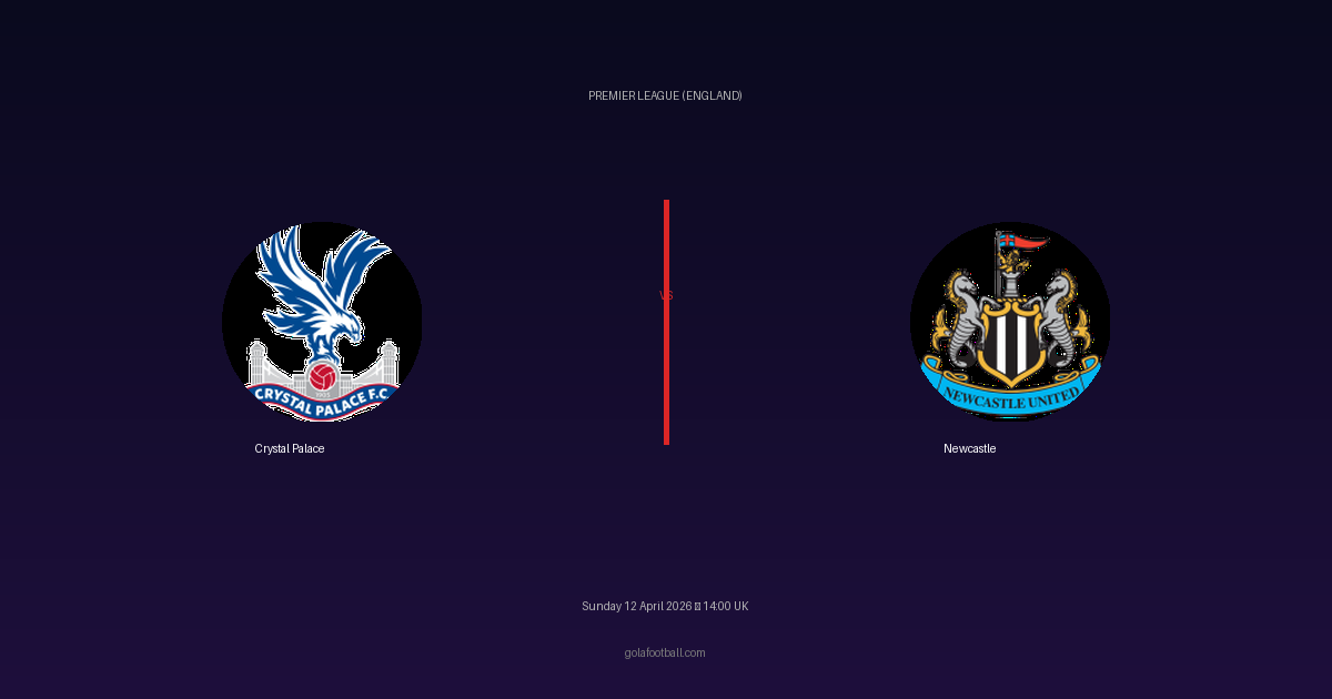 Match Preview: Crystal Palace vs Newcastle - prediction, team news, live stream