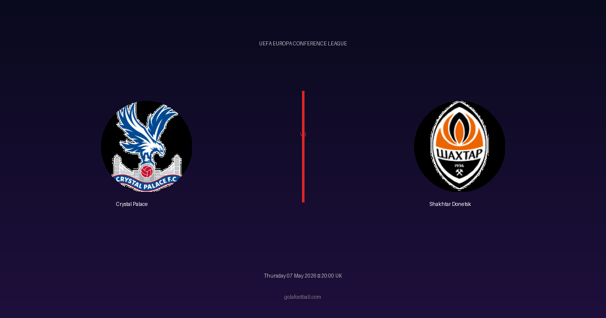 Match Preview: Crystal Palace vs Shakhtar Donetsk - prediction, team news, live stream
