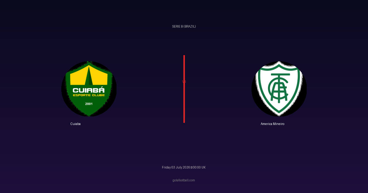 Match Preview: Cuiaba vs America Mineiro – Serie B (Brazil)