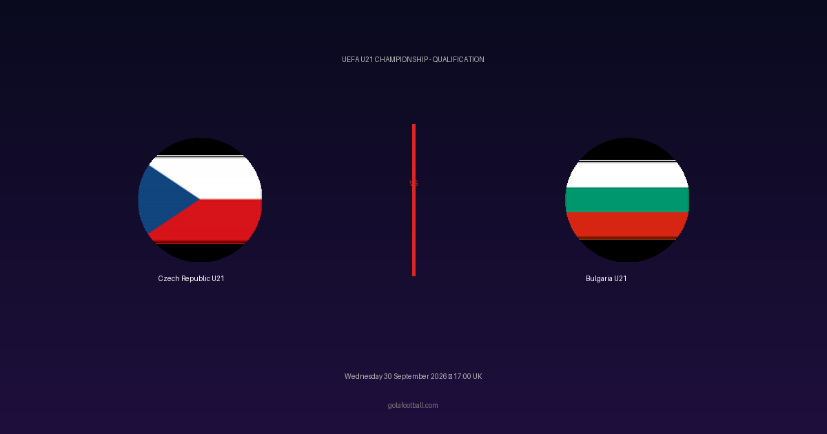 Match Preview: Czech Republic U21 vs Bulgaria U21 – UEFA U21 Championship - Qualification