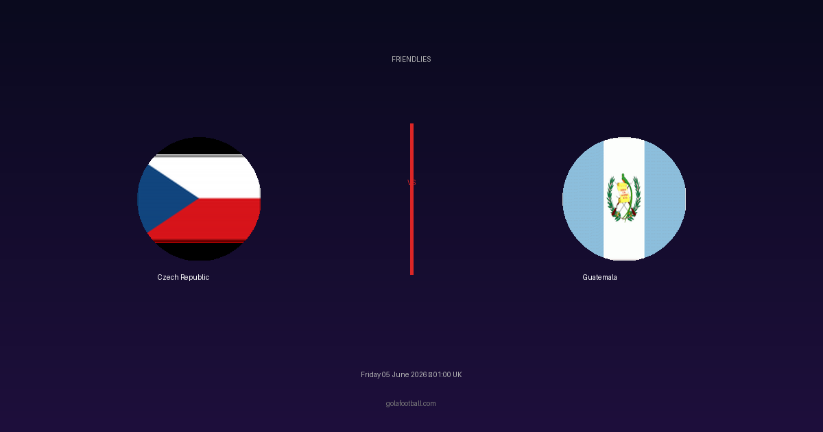 Match Preview: Czech Republic vs Guatemala - prediction, team news, live stream