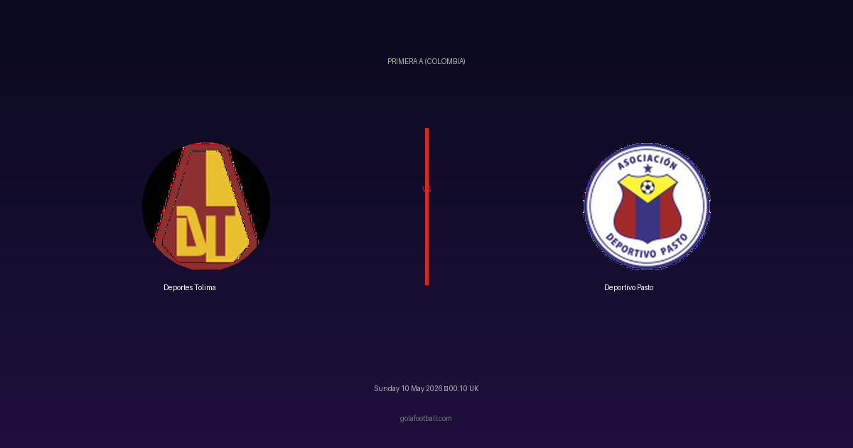 Match Preview: Deportes Tolima vs Deportivo Pasto - prediction, team news, live stream