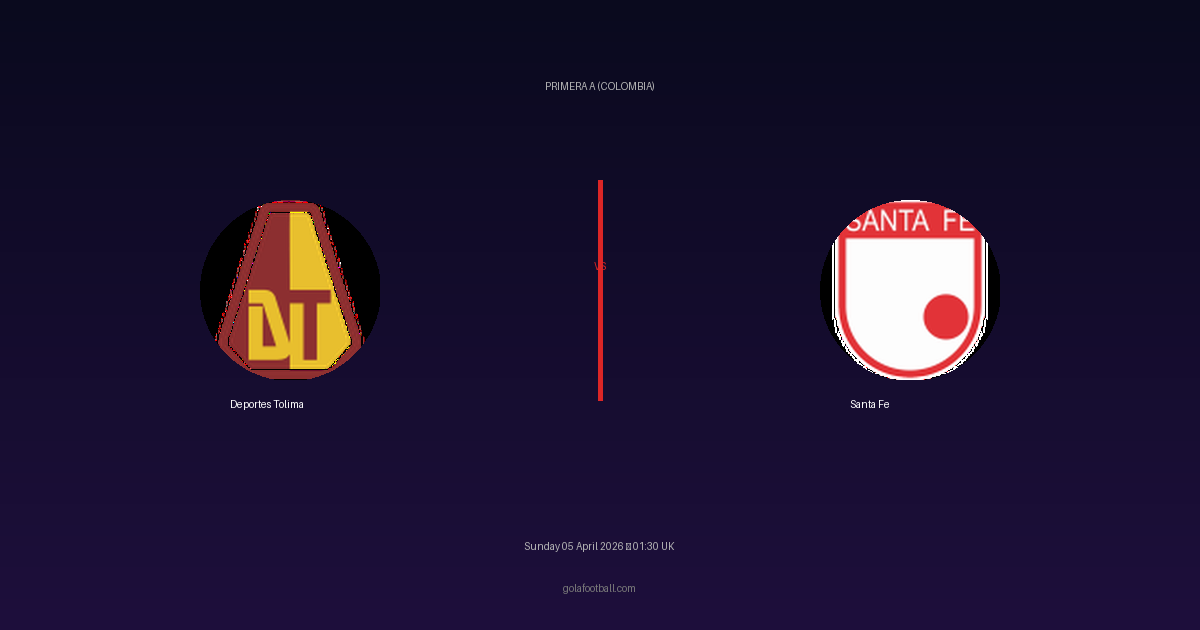 Match Preview: Deportes Tolima vs Santa Fe - prediction, team news, live stream