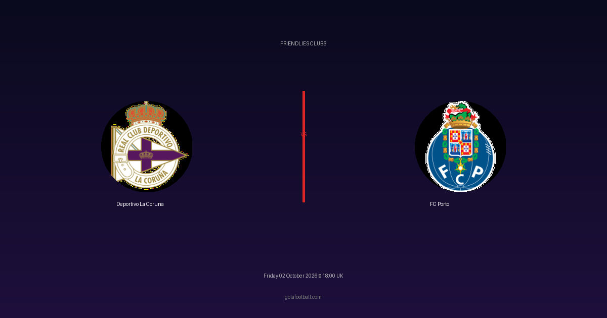 Match Preview: Deportivo La Coruna vs FC Porto – Friendlies Clubs