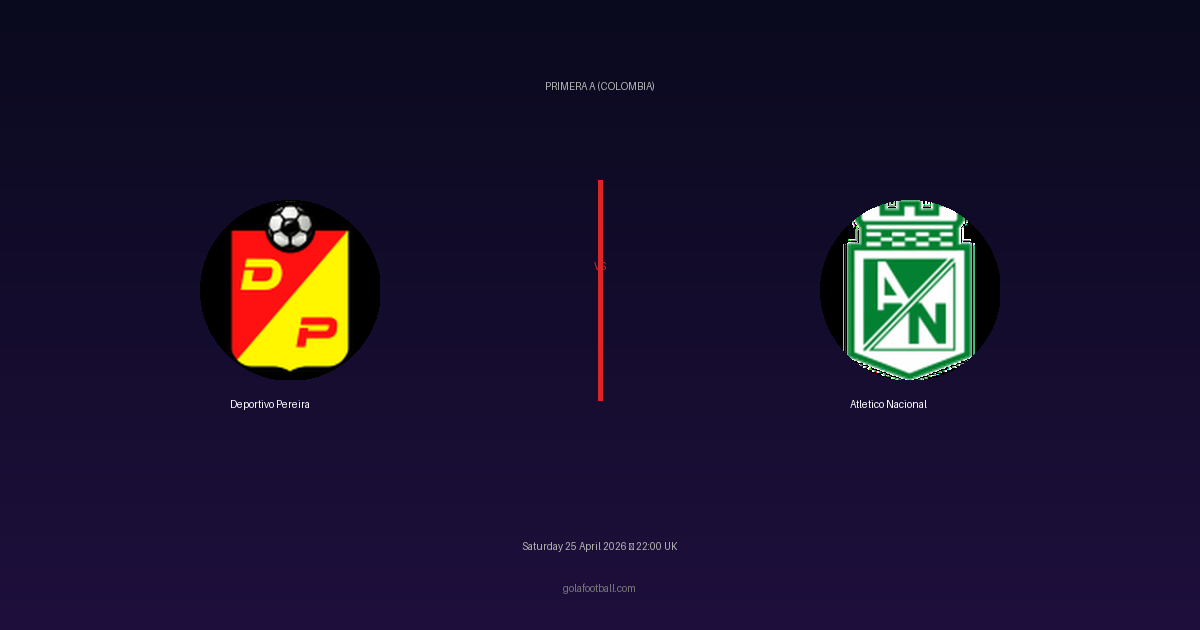 Match Preview: Deportivo Pereira vs Atletico Nacional - prediction, team news, live stream
