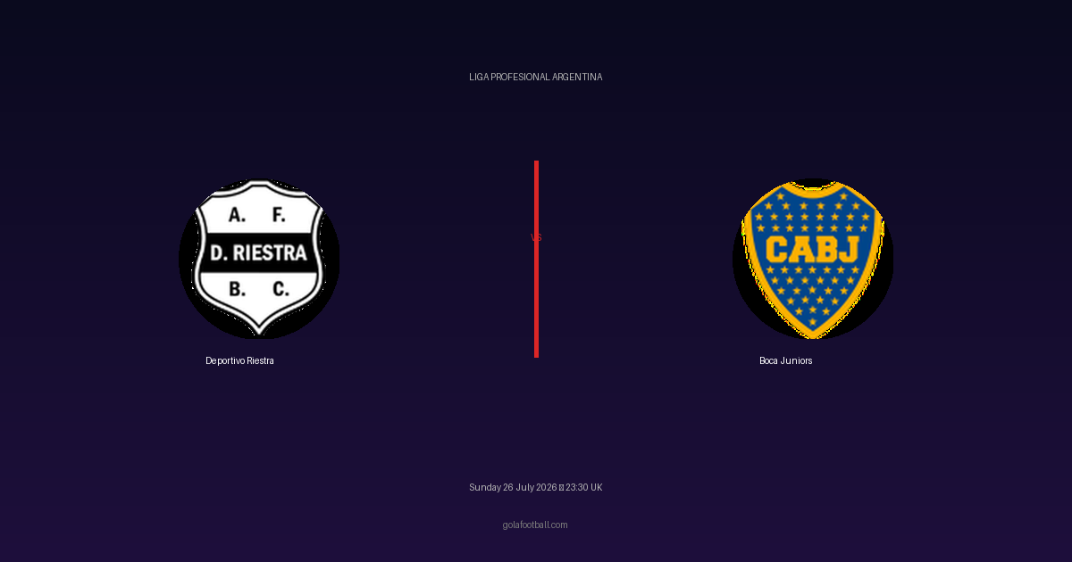 Match Preview: Deportivo Riestra vs Boca Juniors – Liga Profesional Argentina