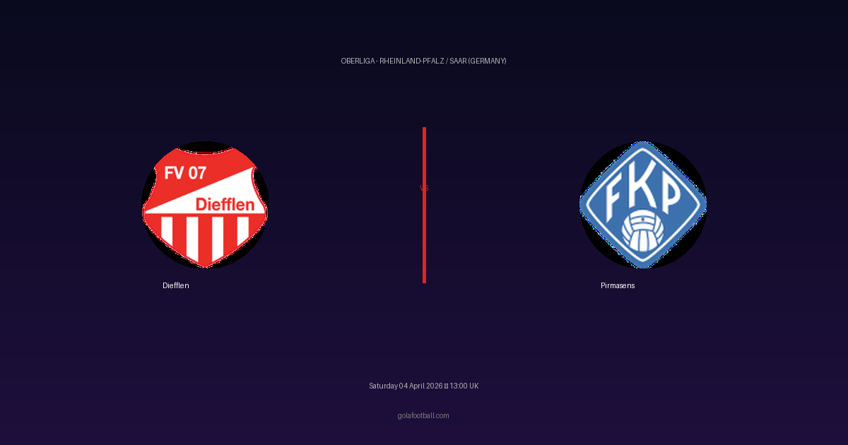 Match Preview: Diefflen vs Pirmasens — prediction, team news & live stream