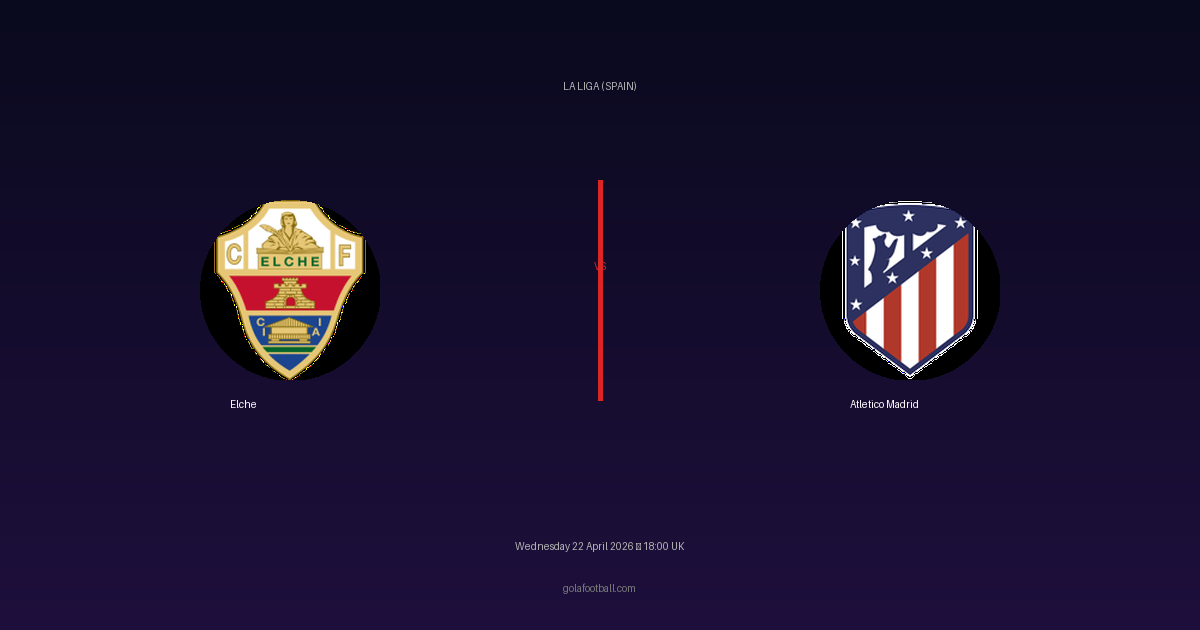 Match Preview: Elche vs Atletico Madrid - prediction, team news, live stream