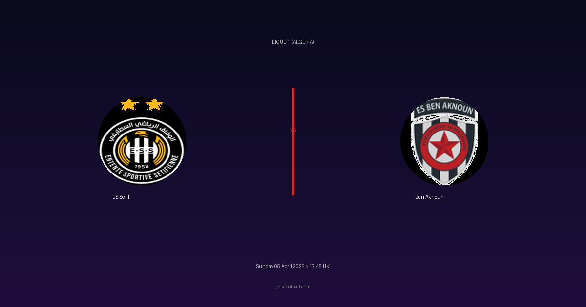 Match Preview: ES Setif vs Ben Aknoun — prediction, team news & live stream
