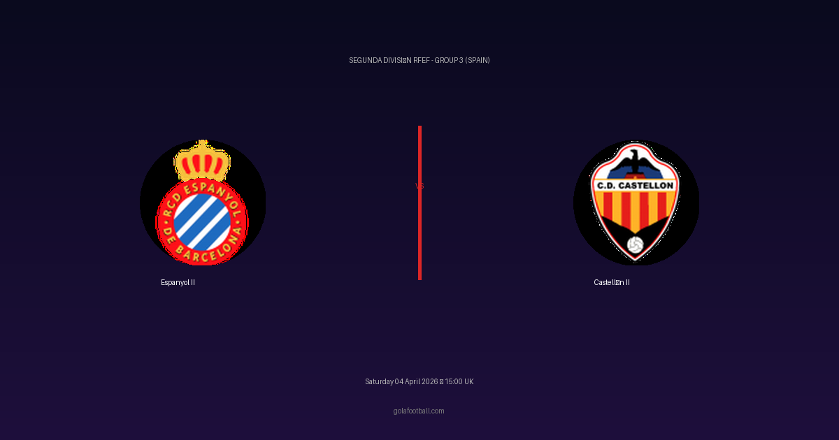 Match Preview: Espanyol II vs Castellón II — prediction, team news & live stream