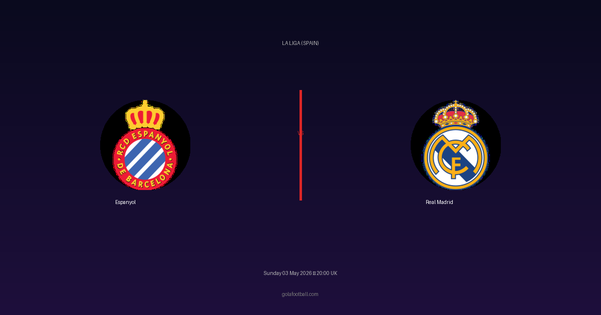 Match Preview: Espanyol vs Real Madrid - prediction, team news, live stream