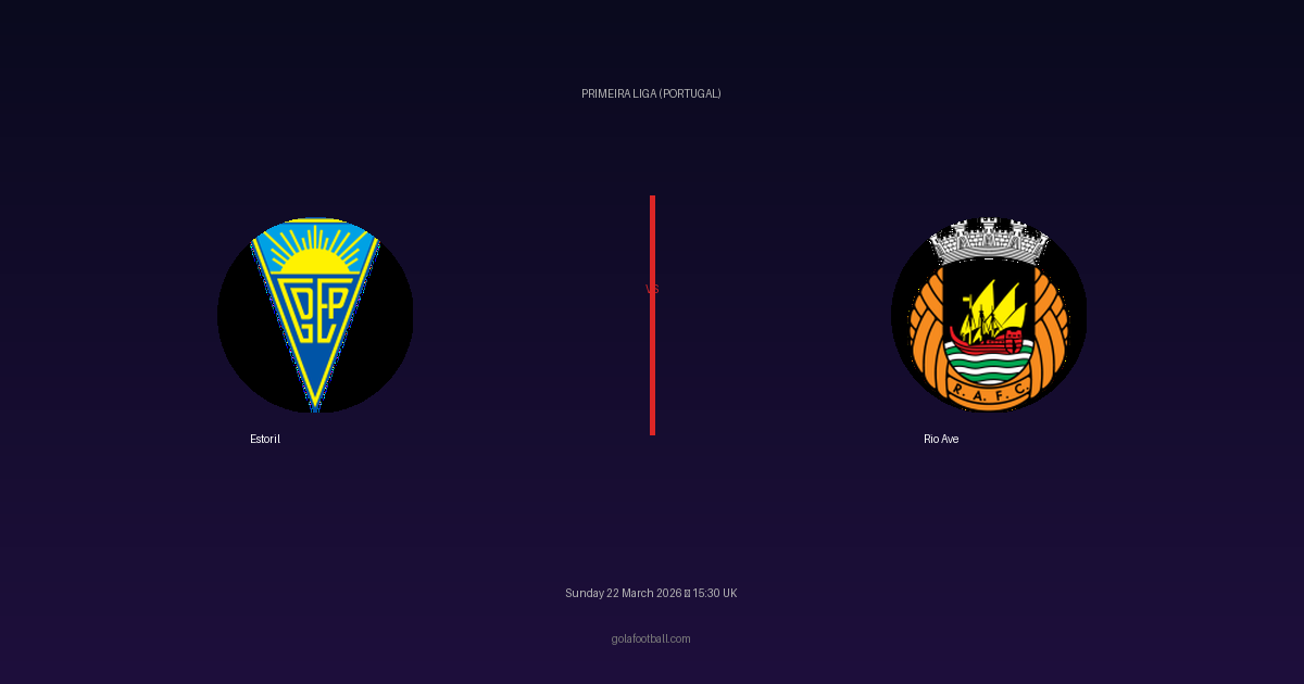 Match Preview: Estoril vs Rio Ave - prediction, team news, live stream