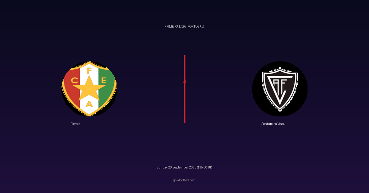 Match Preview: Estrela vs Academico Viseu – Primeira Liga (Portugal)