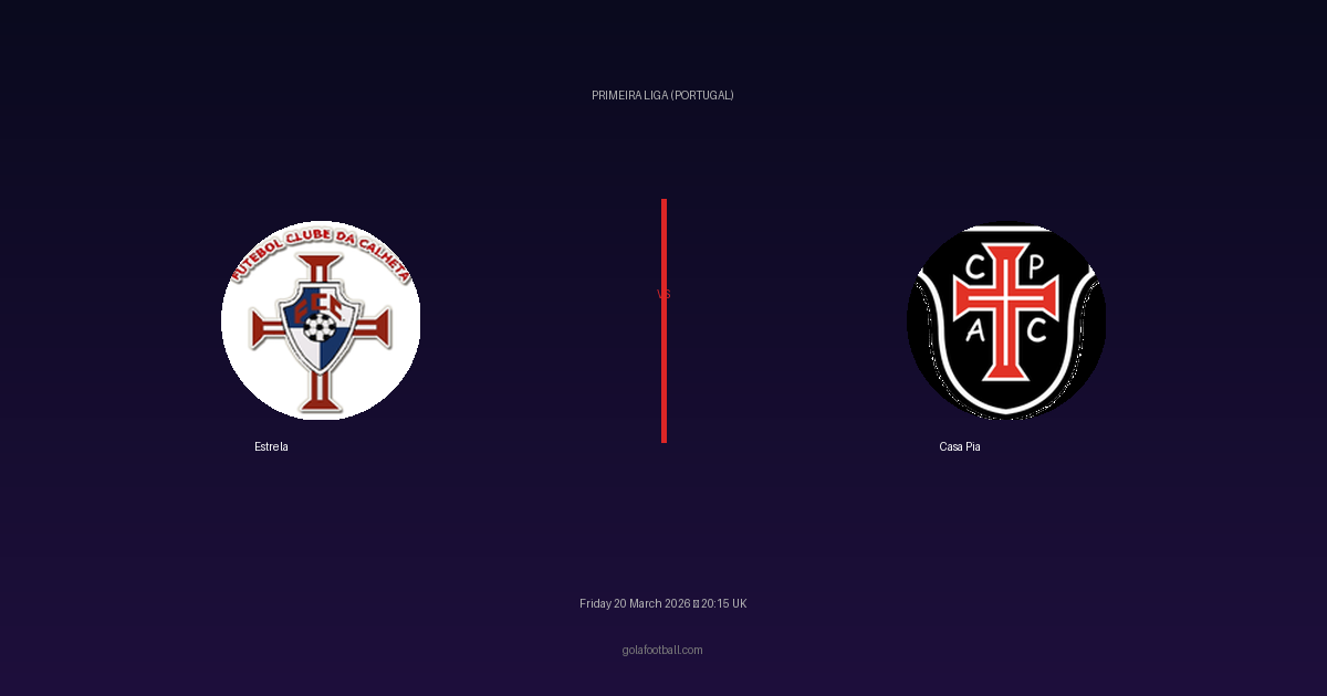 Match Preview: Estrela vs Casa Pia - prediction, team news, live stream
