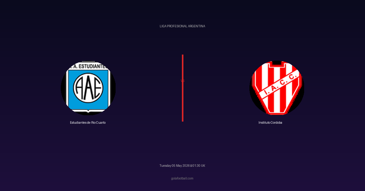 Match Preview: Estudiantes de Rio Cuarto vs Instituto Cordoba - prediction, team news, live stream