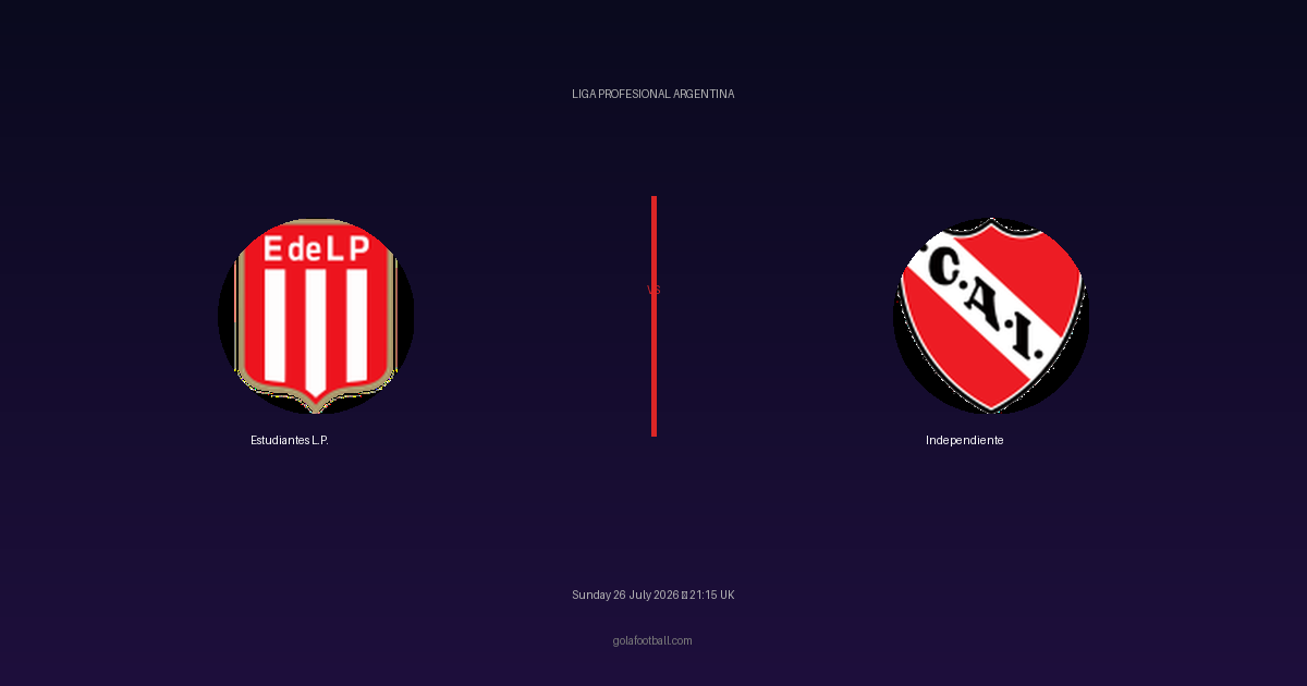 Match Preview: Estudiantes L.P. vs Independiente – Liga Profesional Argentina