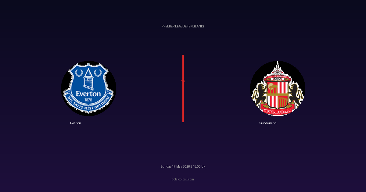 Match Preview: Everton vs Sunderland - prediction, team news, live stream