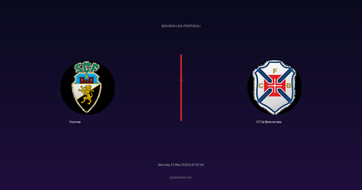 Match Preview: Farense vs CF Os Belenenses - prediction, team news, live stream