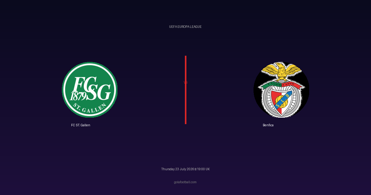 Match Preview: FC ST. Gallen vs Benfica – UEFA Europa League