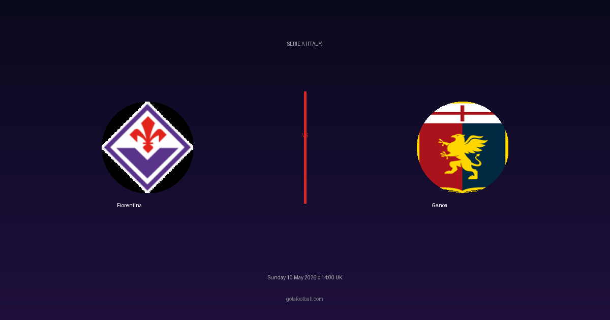 Match Preview: Fiorentina vs Genoa - prediction, team news, live stream