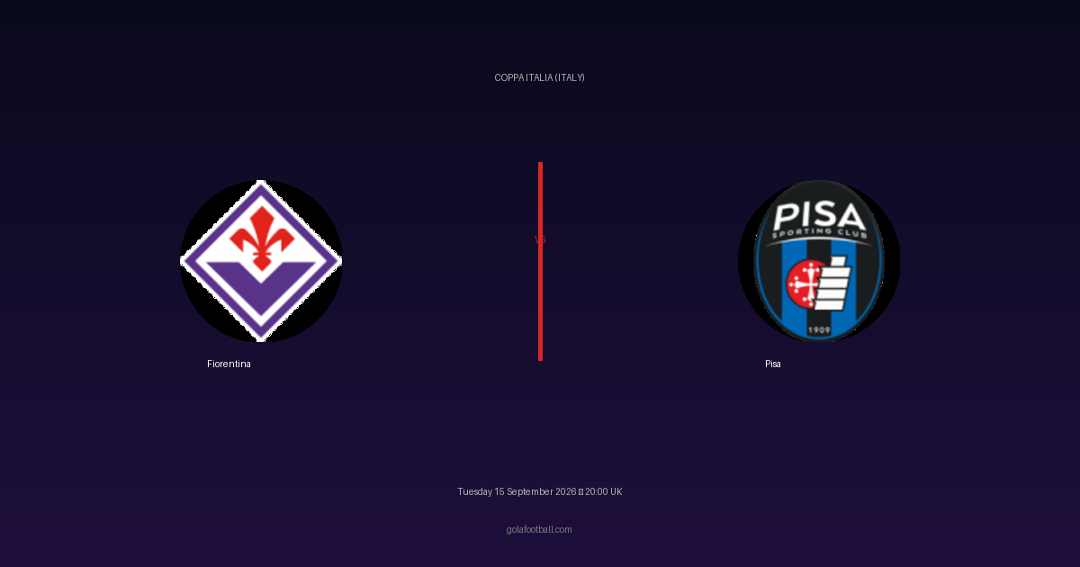 Match Preview: Fiorentina vs Pisa – Coppa Italia (Italy)