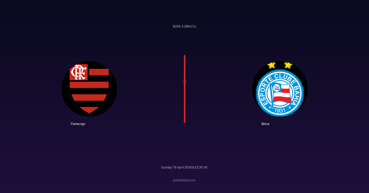 Match Preview: Flamengo vs Bahia - prediction, team news, live stream