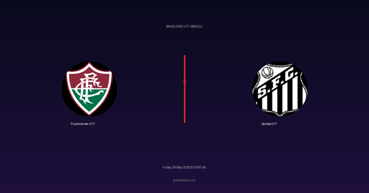 Match Preview: Fluminense U17 vs Santos U17 - prediction, team news, live stream
