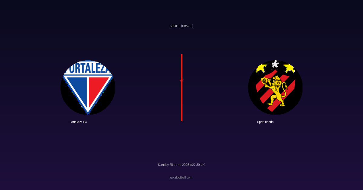 Match Preview: Fortaleza EC vs Sport Recife – Serie B (Brazil)
