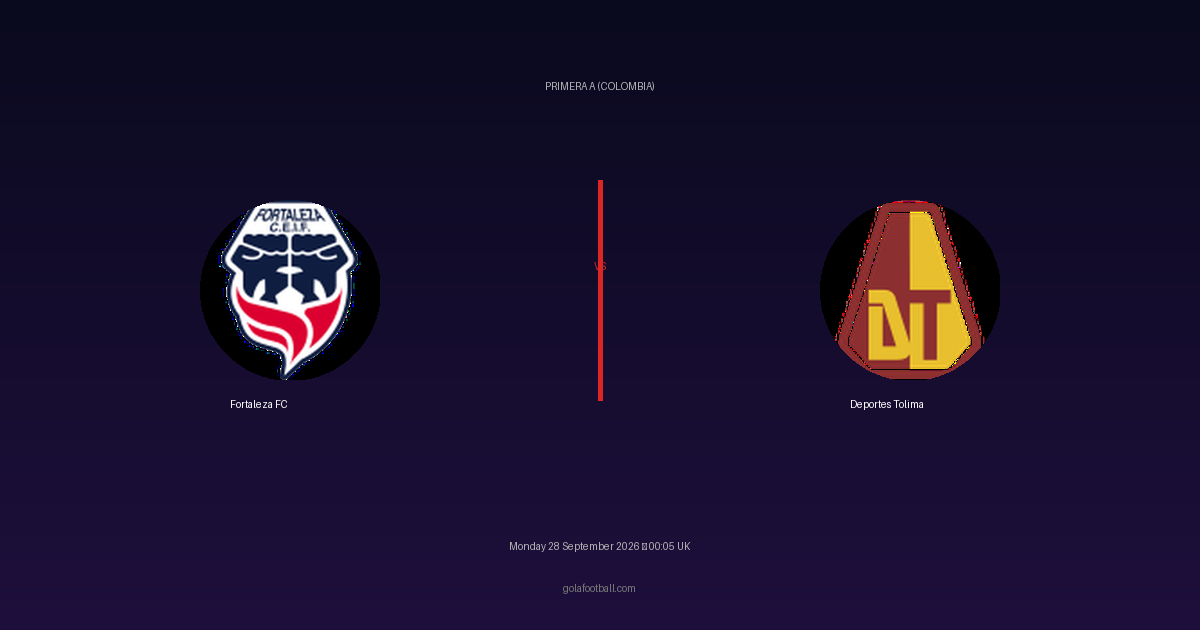 Match Preview: Fortaleza FC vs Deportes Tolima – Primera A (Colombia)