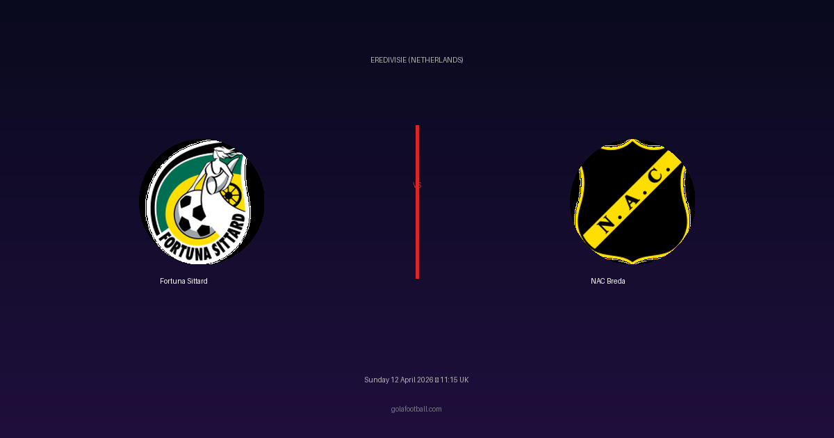 Match Preview: Fortuna Sittard vs NAC Breda - prediction, team news, live stream