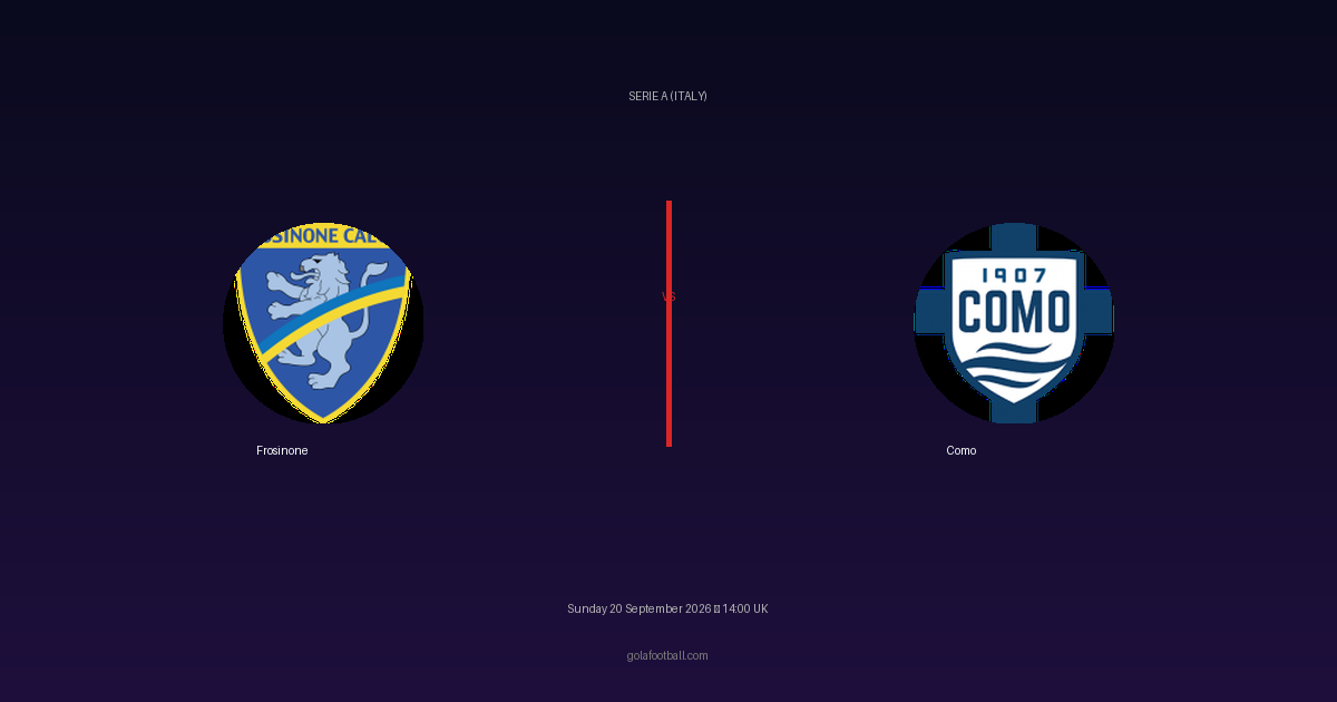 Match Preview: Frosinone vs Como – Serie A (Italy)