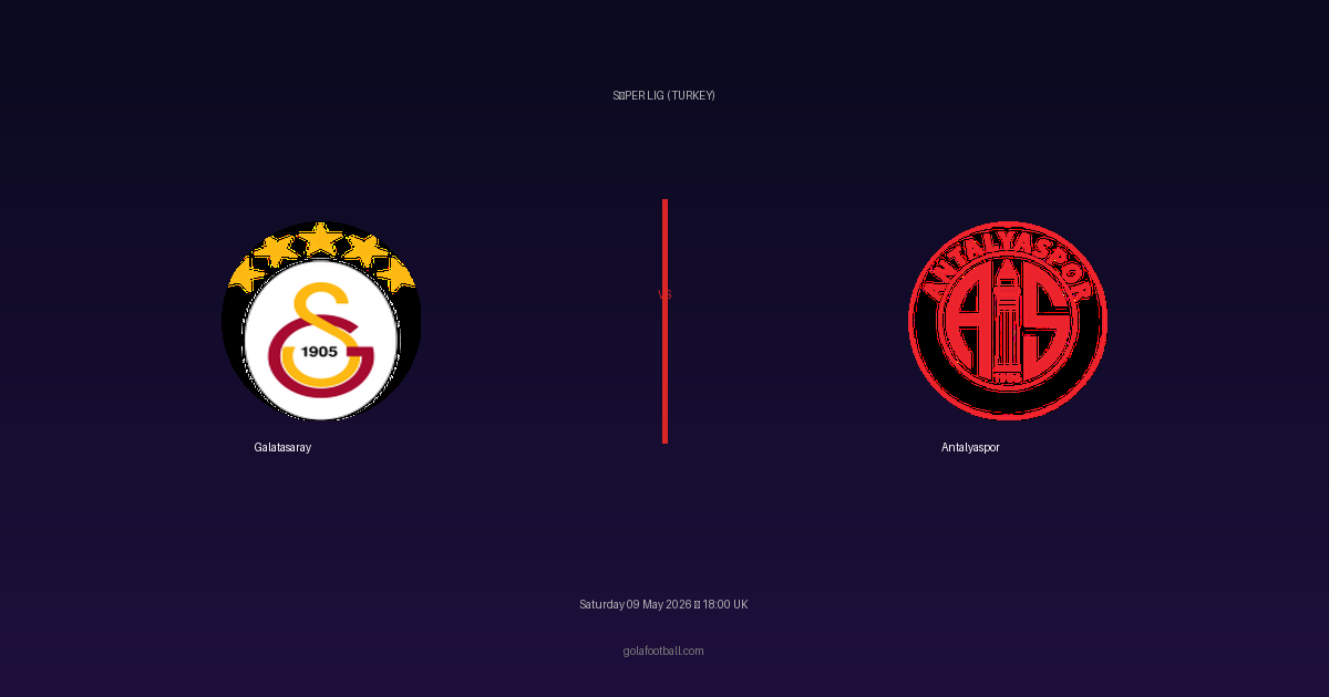 Match Preview: Galatasaray vs Antalyaspor - prediction, team news, live stream