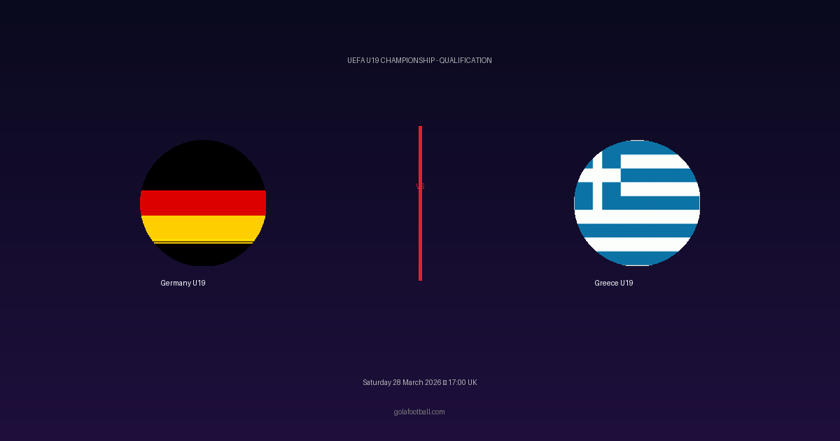 Match Preview: Germany U19 vs Greece U19 - prediction, team news, live stream