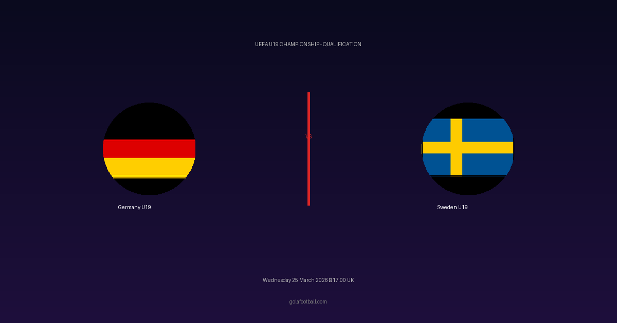 Match Preview: Germany U19 vs Sweden U19 - prediction, team news, live stream