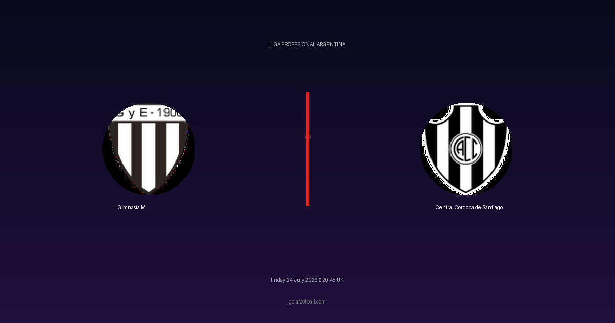 Match Preview: Gimnasia M. vs Central Cordoba de Santiago – Liga Profesional Argentina