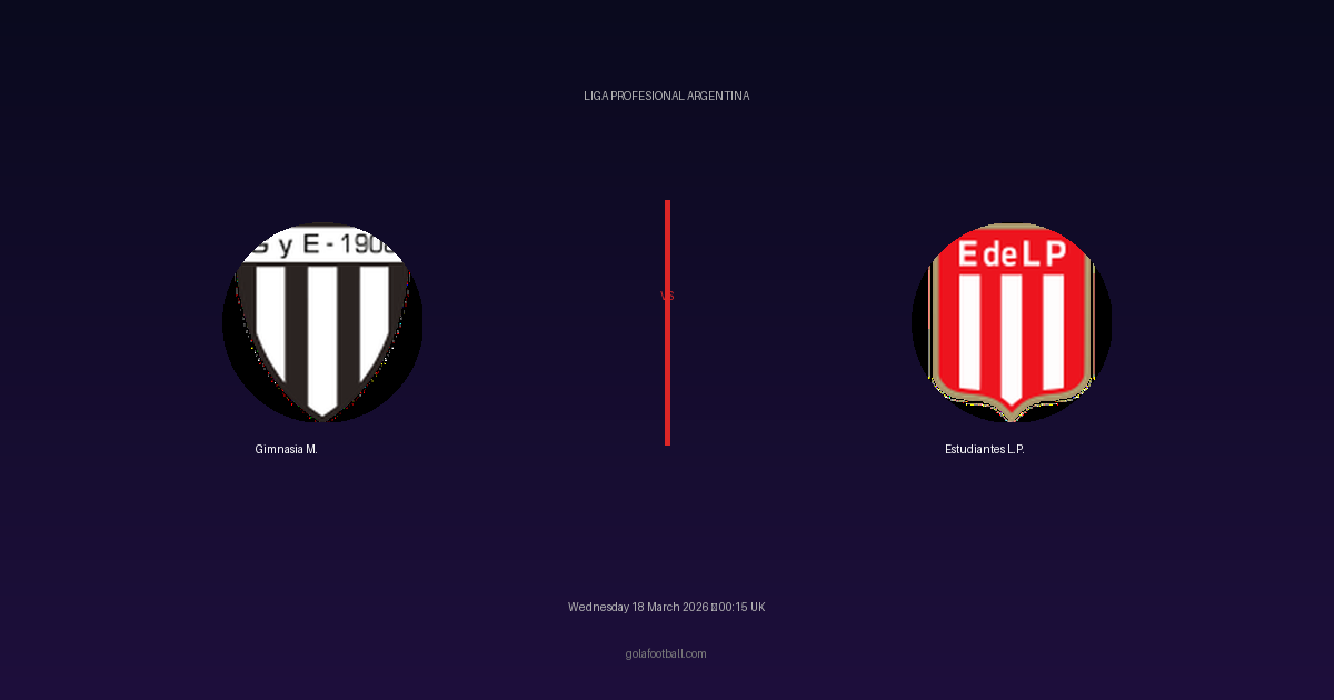 Match Preview: Gimnasia M. vs Estudiantes L.P. - prediction, team news, live stream