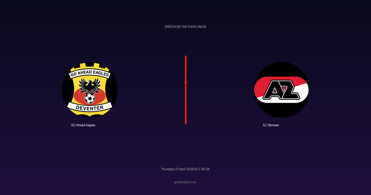 Match Preview: GO Ahead Eagles vs AZ Alkmaar - prediction, team news, live stream