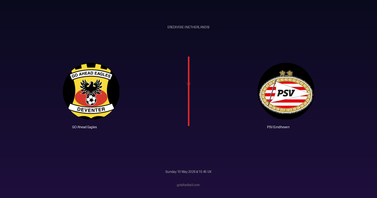 Match Preview: GO Ahead Eagles vs PSV Eindhoven - prediction, team news, live stream