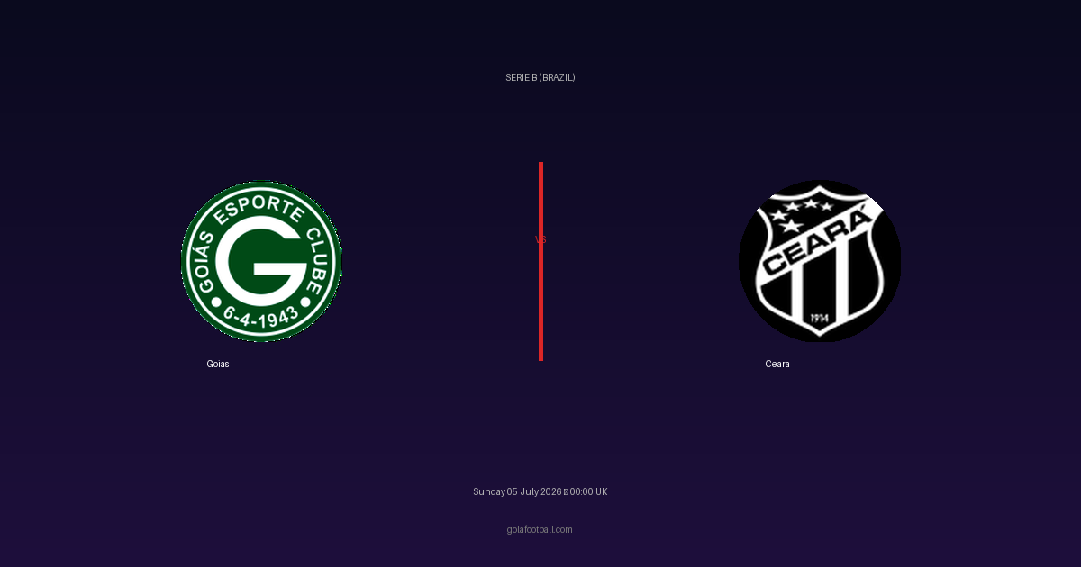 Match Preview: Goias vs Ceara – Serie B (Brazil)