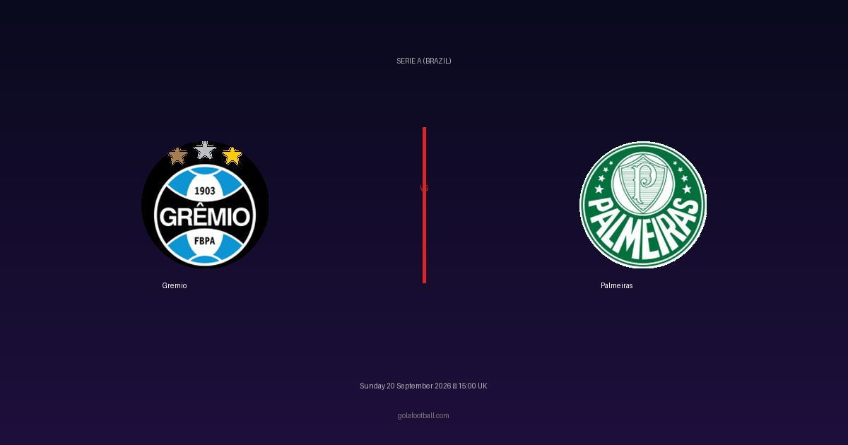 Match Preview: Gremio vs Palmeiras – Serie A (Brazil)