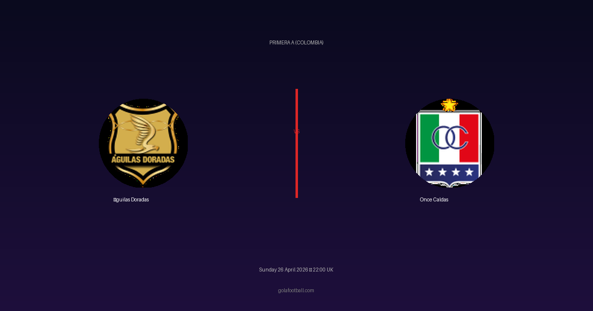 Match Preview: Águilas Doradas vs Once Caldas - prediction, team news, live stream